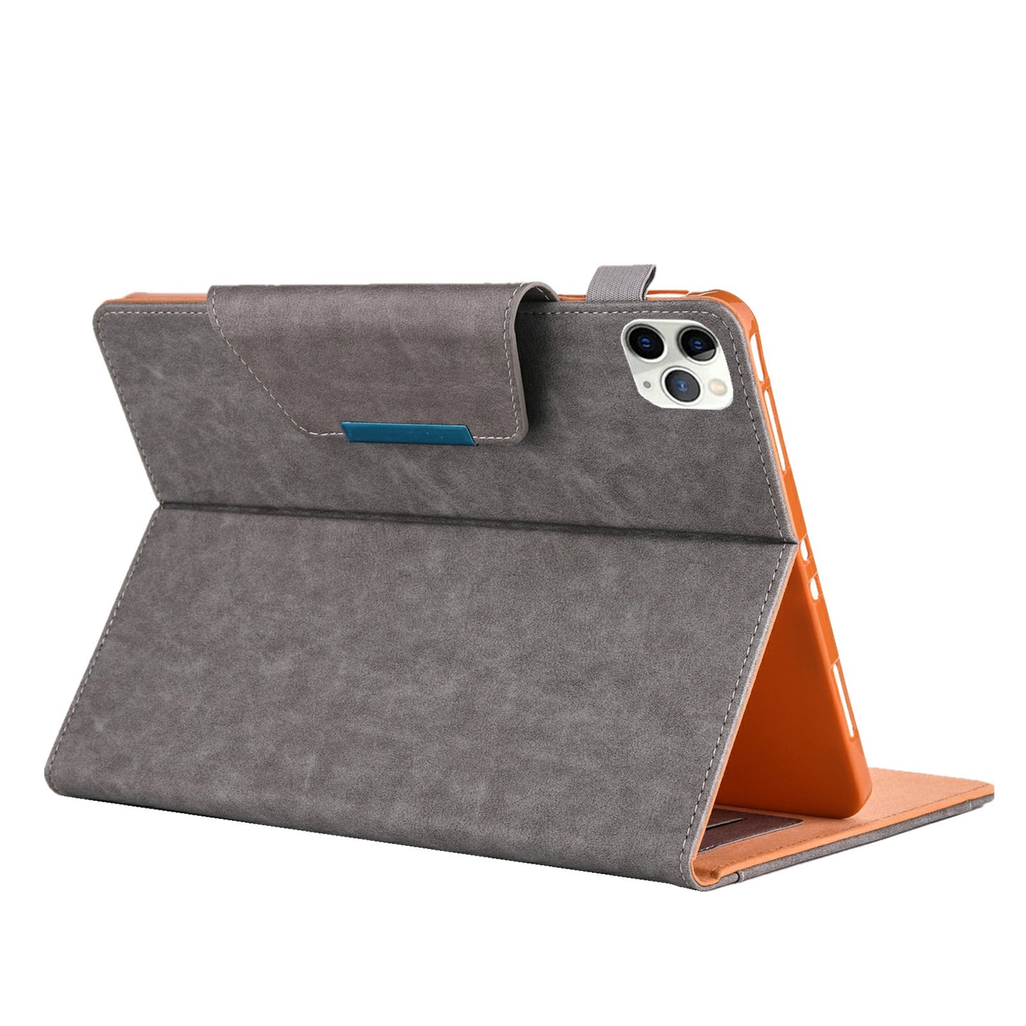 Metal Buckle Wallet Stand Leather Smart Cover Tablet Shell for iPad Air (2020)/Air (2022)/Pro 11-inch (2020)/(2018)
