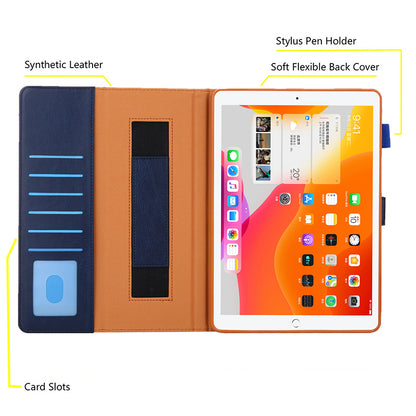 Metal Buckle Card Slots Stand Leather Smart Cover with Hand Strap for iPad Air (2020)/Air (2022)/Pro 11-inch (2021)(2020)(2018)