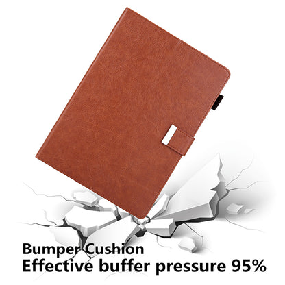 Metal Buckle Card Slots Stand Leather Smart Cover with Hand Strap for iPad Air (2020)/Air (2022)/Pro 11-inch (2021)(2020)(2018)