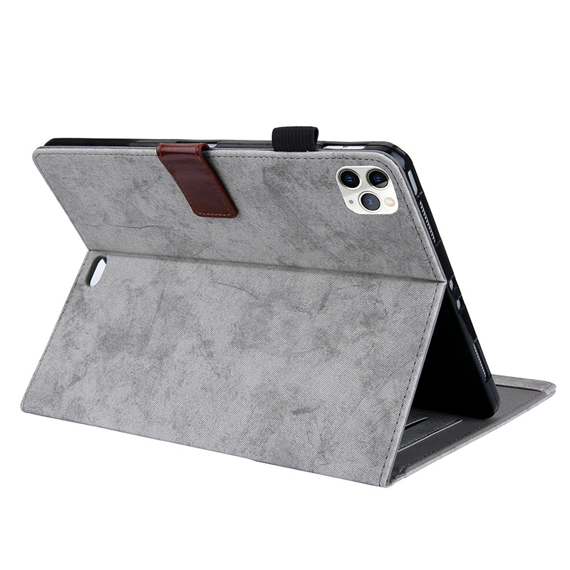 Business Style Auto Wake & Sleep Leather Stand Case with Card Holder for iPad Air (2020)/Air (2022)/Pro 11-inch (2020)(2018)