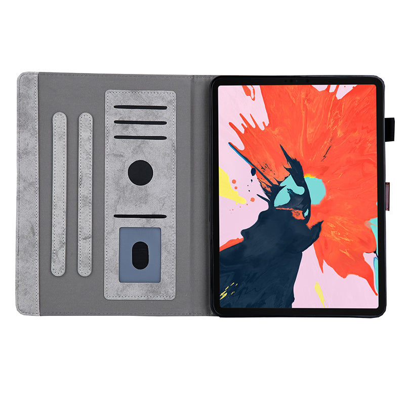 Business Style Auto Wake & Sleep Leather Stand Case with Card Holder for iPad Air (2020)/Air (2022)/Pro 11-inch (2020)(2018)