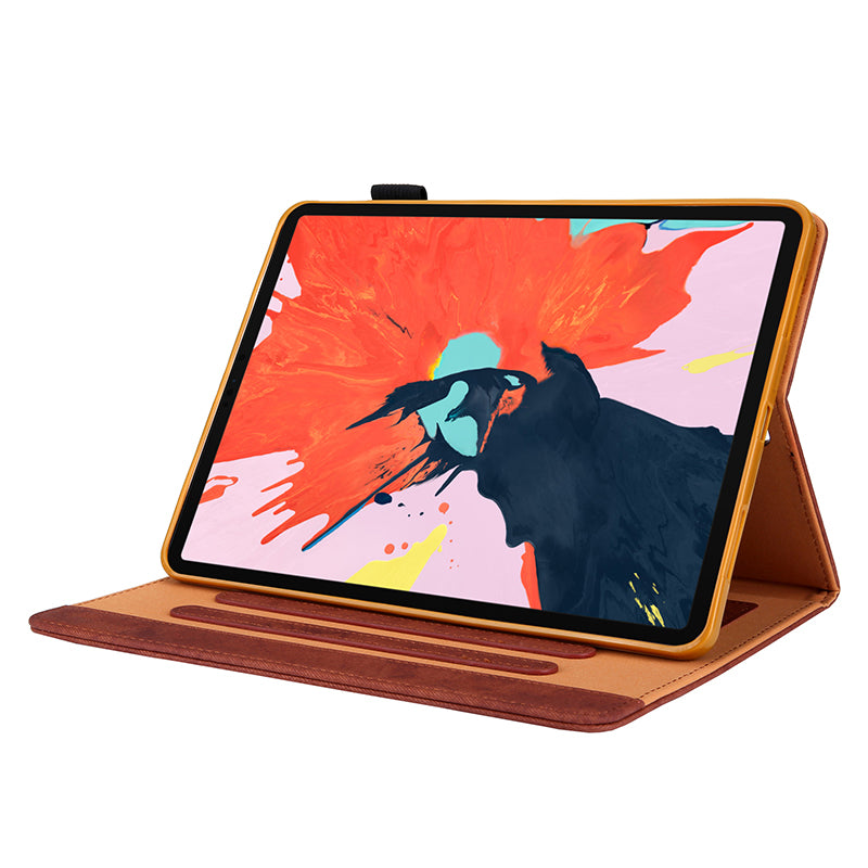 Business Style Auto Wake & Sleep Leather Stand Case with Card Holder for iPad Air (2020)/Air (2022)/Pro 11-inch (2020)(2018)