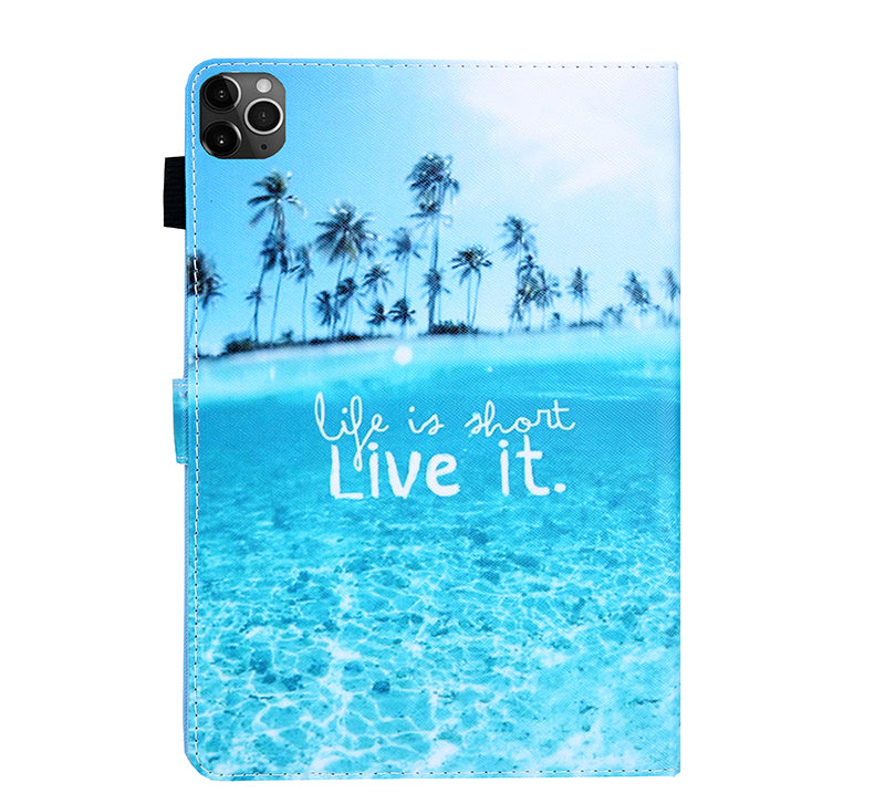 Pattern Printing Multi-angle Stand Leather Card Slot Tablet Case for iPad Air (2020)/Air (2022)/Pro 11-inch (2020)(2018)