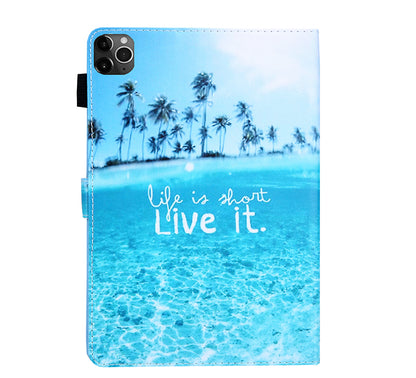 Pattern Printing Multi-angle Stand Leather Card Slot Tablet Case for iPad Air (2020)/Air (2022)/Pro 11-inch (2020)(2018)