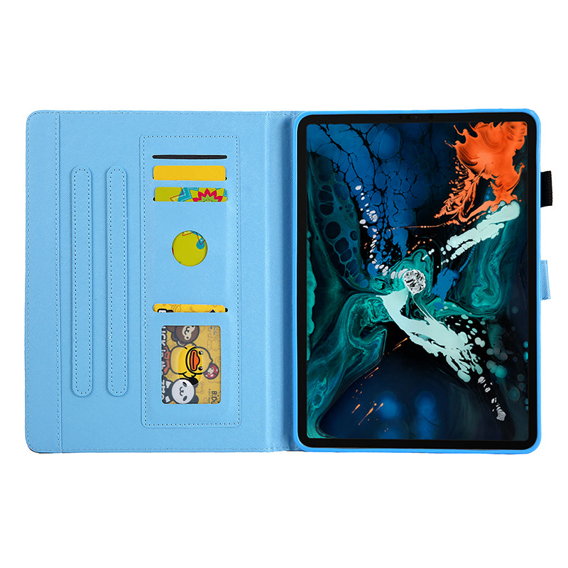 Pattern Printing Multi-angle Stand Leather Card Slot Tablet Case for iPad Air (2020)/Air (2022)/Pro 11-inch (2020)(2018)