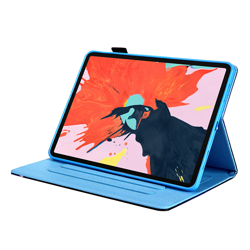 Pattern Printing Multi-angle Stand Leather Card Slot Tablet Case for iPad Air (2020)/Air (2022)/Pro 11-inch (2020)(2018)