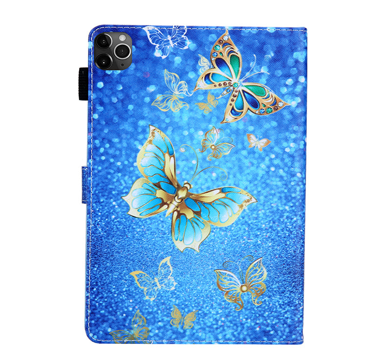 Pattern Printing Multi-angle Stand Leather Card Slot Tablet Case for iPad Air (2020)/Air (2022)/Pro 11-inch (2020)(2018)