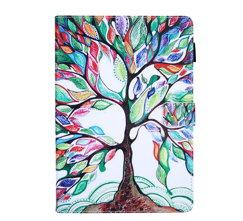 Pattern Printing Multi-angle Stand Leather Card Slot Tablet Case for iPad Air (2020)/Air (2022)/Pro 11-inch (2020)(2018)