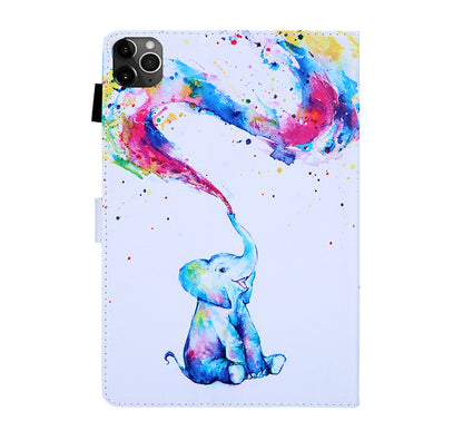 Pattern Printing Multi-angle Stand Leather Card Slot Tablet Case for iPad Air (2020)/Air (2022)/Pro 11-inch (2020)(2018)
