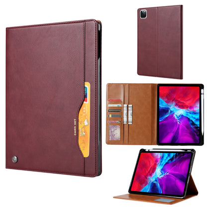Auto-absorbed PU Leather Wallet Stand Tablet Case with Pen Slot for iPad Pro 11-inch (2020)/(2018)