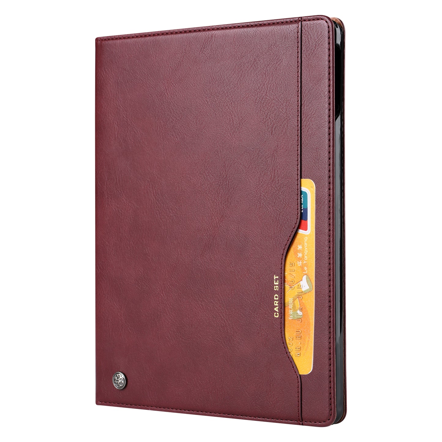 Auto-absorbed PU Leather Wallet Stand Tablet Case with Pen Slot for iPad Pro 11-inch (2020)/(2018)