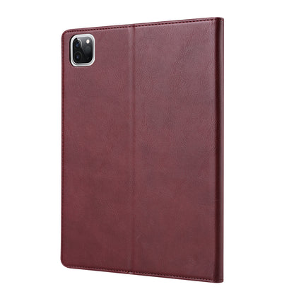 Auto-absorbed PU Leather Wallet Stand Tablet Case with Pen Slot for iPad Pro 11-inch (2020)/(2018)
