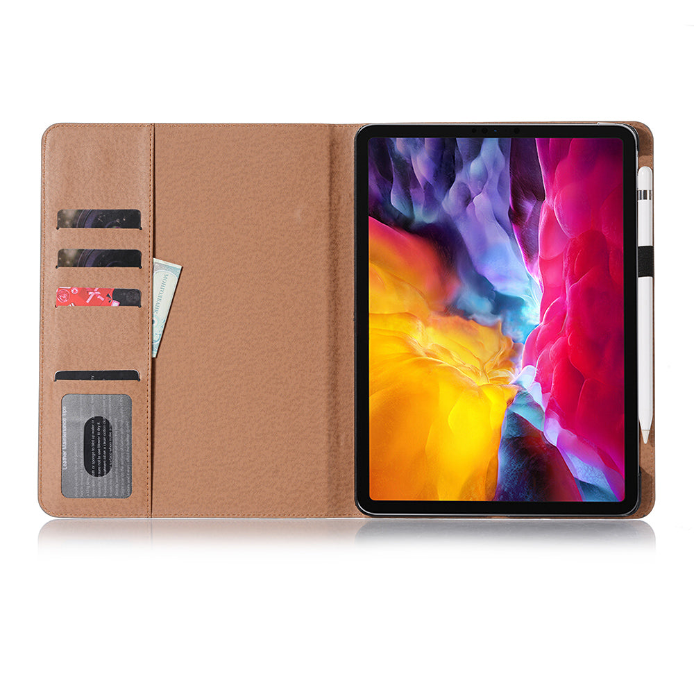Auto Wake & Sleep Stand PU Leather Tablet Case with Card Holder for iPad Pro 11-inch (2020)/(2018)