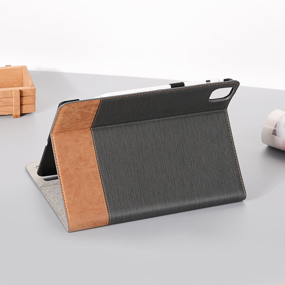 Cross Texture Splicing Leather Wallet Smart Cover for iPad Pro 11-inch (2020)/(2018)