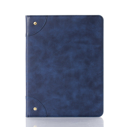 Retro Book Pattern Wallet Leather Smart Tablet Case with Stand for iPad Pro 12.9-inch (2020)