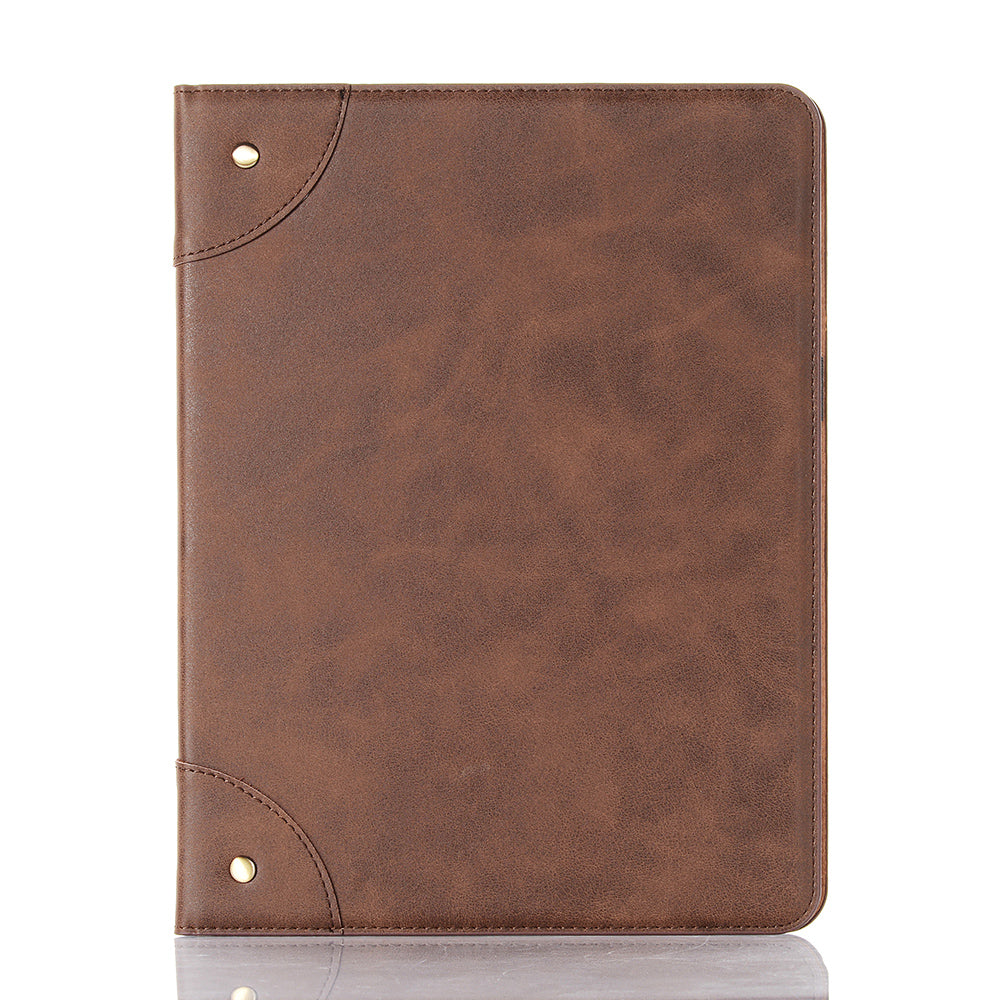 Retro Book Pattern Wallet Leather Smart Tablet Case with Stand for iPad Pro 12.9-inch (2020)