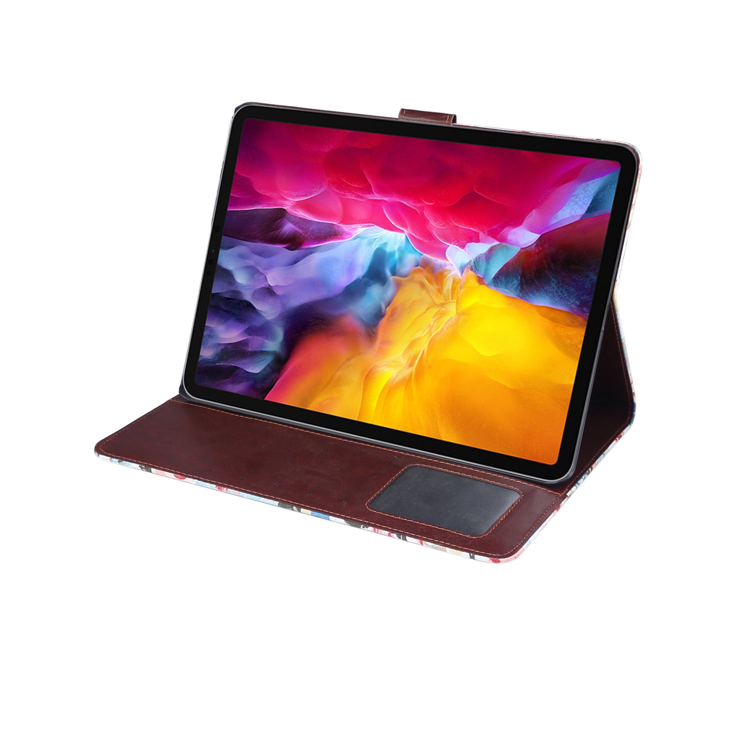 Flower Cloth Skin PU Leather Case for iPad Pro 11-inch (2020) (2018)