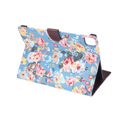 Flower Cloth Skin PU Leather Case for iPad Pro 11-inch (2020) (2018)