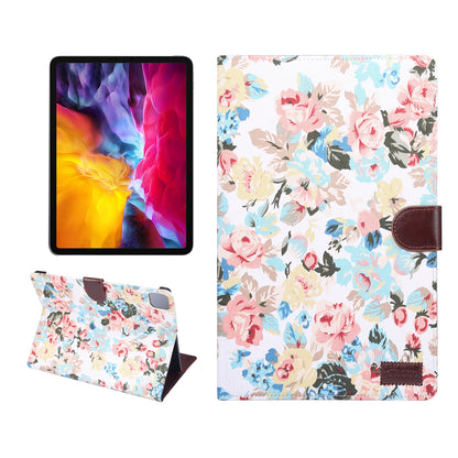 Flower Cloth Skin PU Leather Case for iPad Pro 11-inch (2020) (2018)