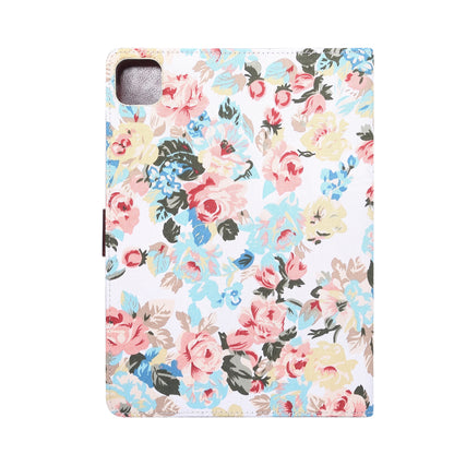 Flower Cloth Skin PU Leather Case for iPad Pro 11-inch (2020) (2018)