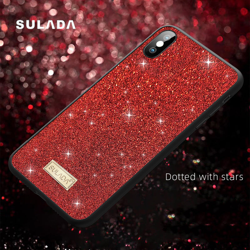 SULADA PU Leather+TPU Phone Case for iPhone XS / X 5.8-inch