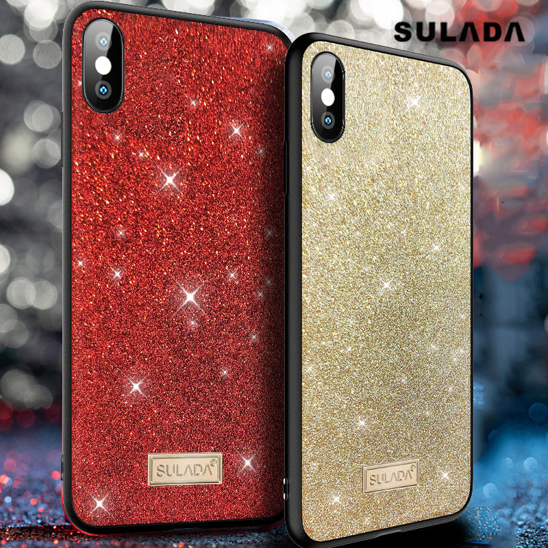 SULADA PU Leather+TPU Phone Case for iPhone XS / X 5.8-inch