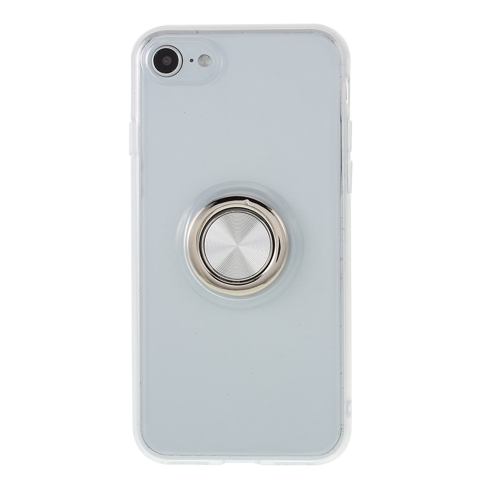 Rotary Metal Finger Ring Kickstand Cover TPU Phone Case for iPhone SE (2020) / SE (2022) / 7 / 8 4.7 inch