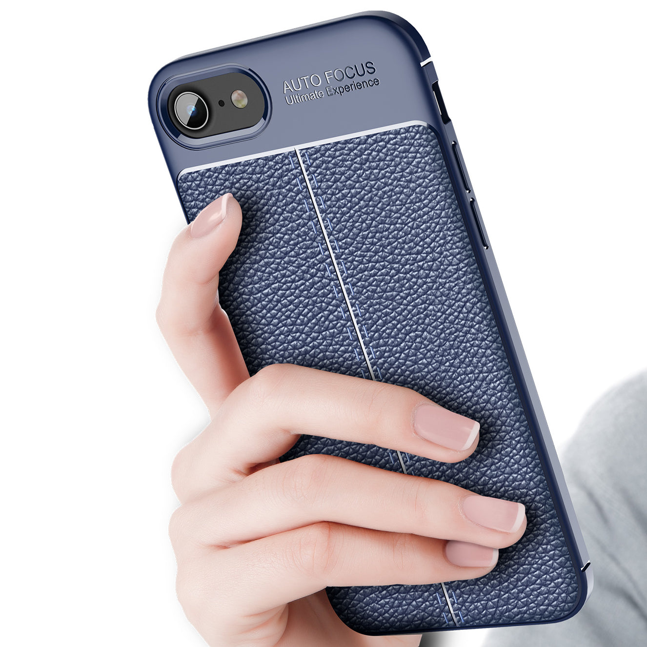 Litchi Texture TPU Cover for iPhone SE (2022)/SE (2020)/8/7