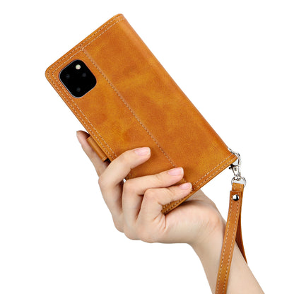Multiple Card Slots Split Leather Phone Cover Case for iPhone 11 Pro 5.8-inch