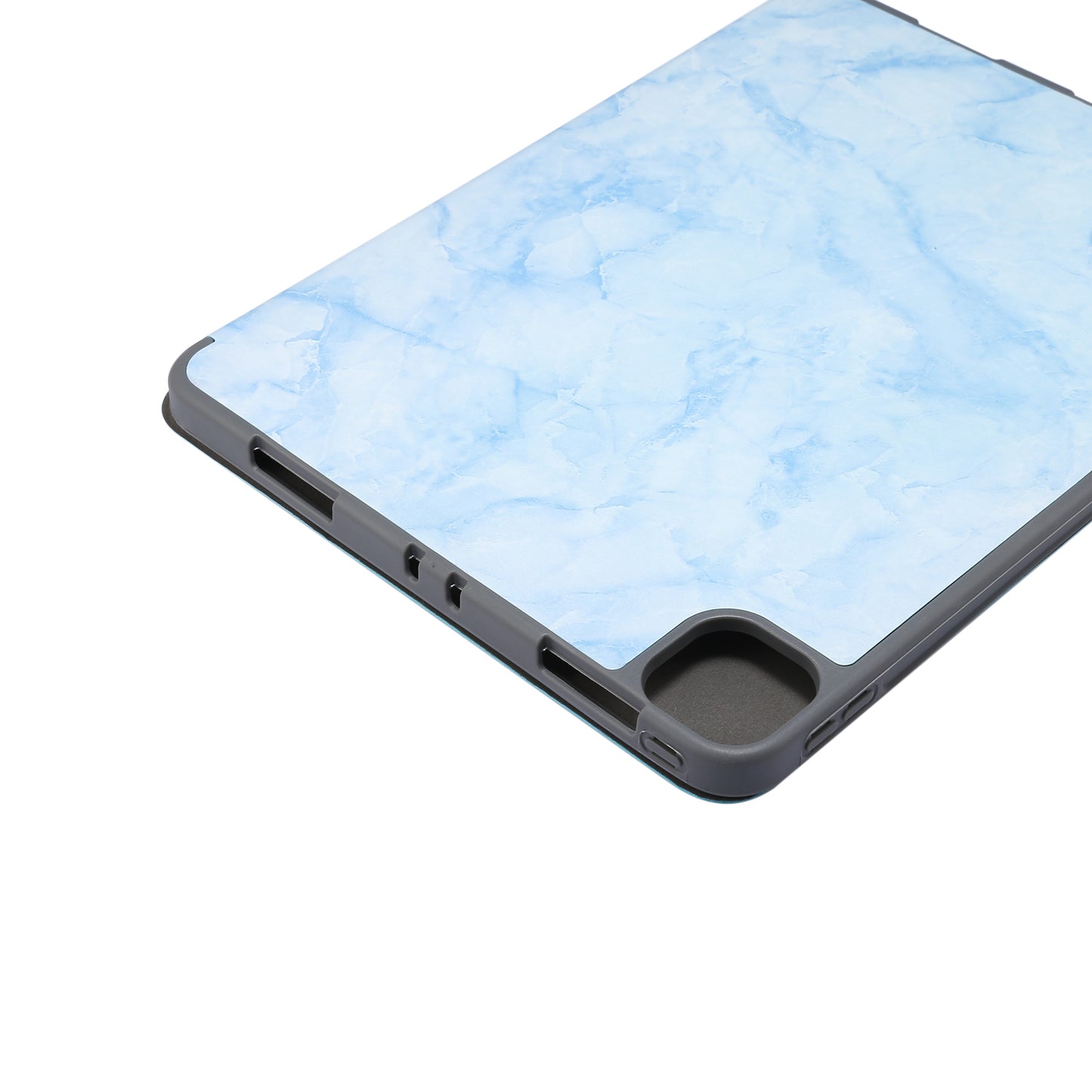Marble Pattern Tri-fold Stand Smart Leather Case with Pen Slot for iPad Pro 11-inch (2020)/(2018)