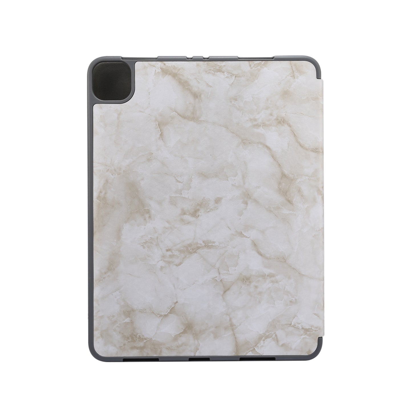 Marble Pattern Tri-fold Stand Smart Leather Case with Pen Slot for iPad Pro 11-inch (2020)/(2018)