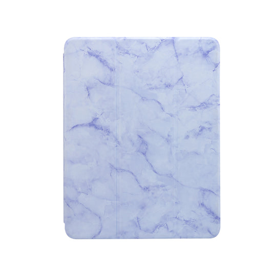 Marble Pattern Tri-fold Stand Smart Leather Case with Pen Slot for iPad Pro 11-inch (2020)/(2018)