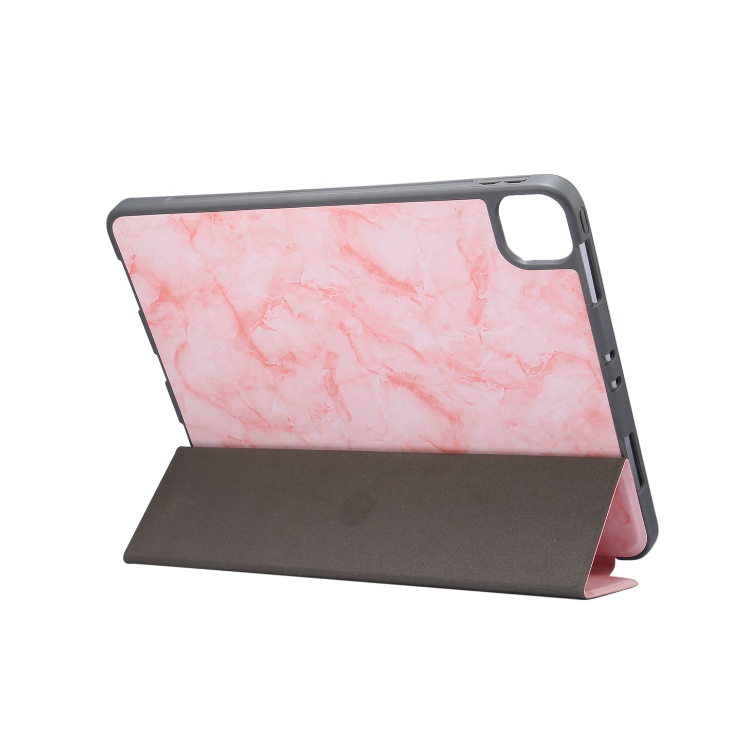 Marble Pattern Tri-fold Stand Smart Leather Case with Pen Slot for iPad Pro 11-inch (2020)/(2018)
