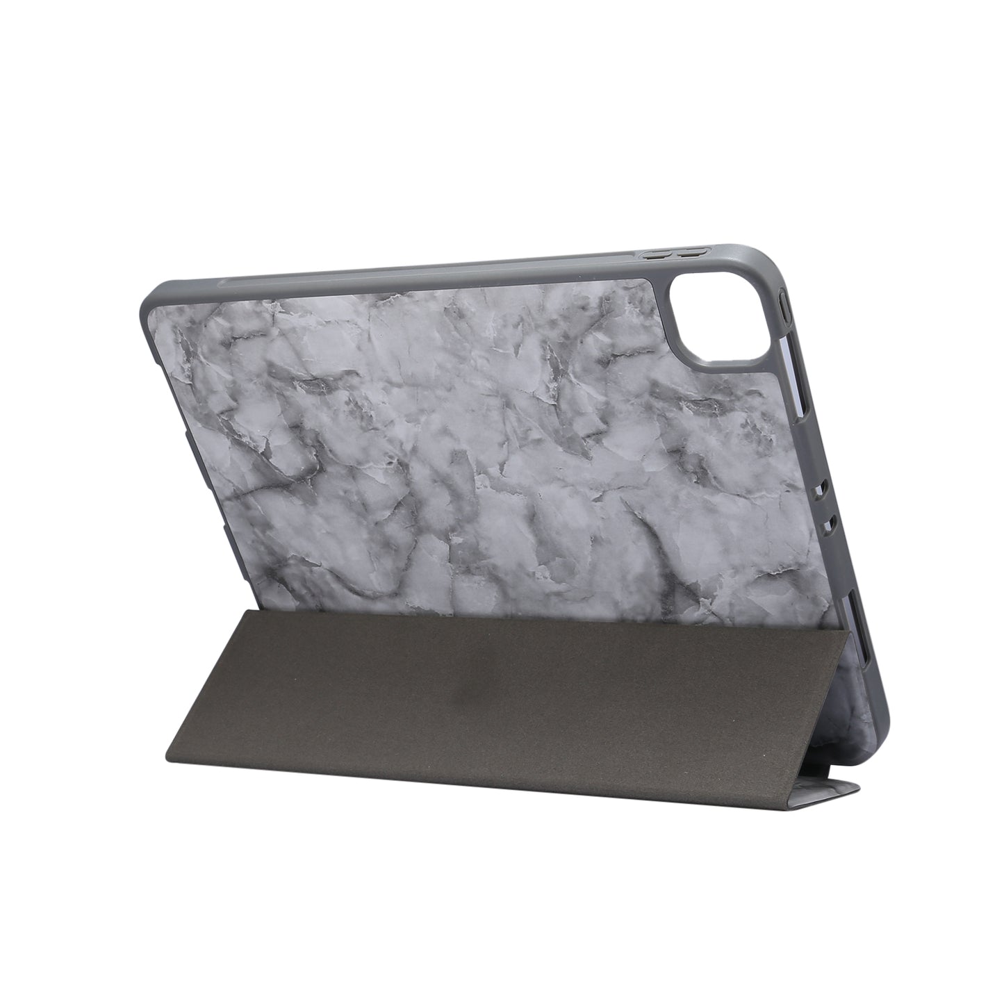 Marble Pattern Tri-fold Stand Smart Leather Case with Pen Slot for iPad Pro 11-inch (2020)/(2018)