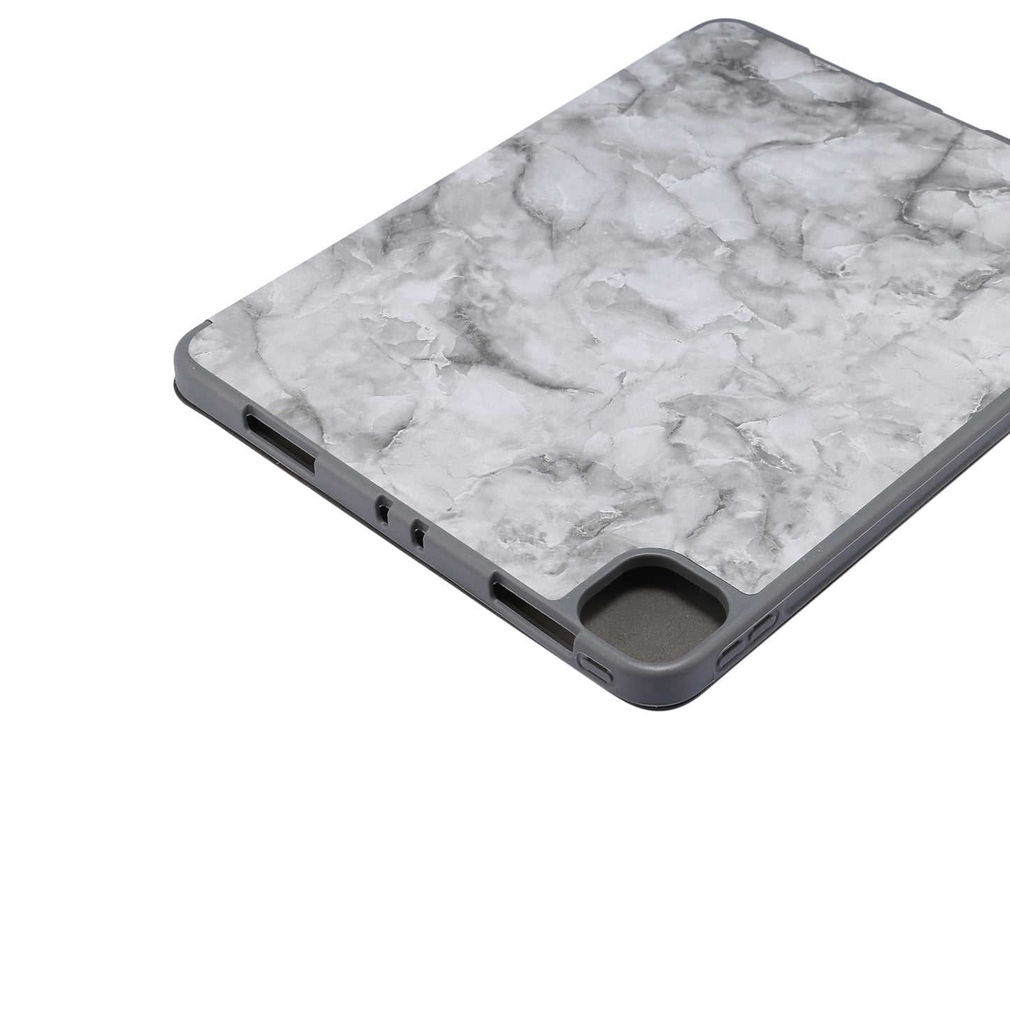 Marble Pattern Tri-fold Stand Smart Leather Case with Pen Slot for iPad Pro 11-inch (2020)/(2018)