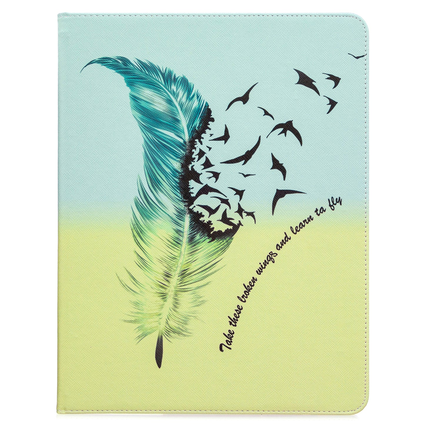 Printing Surface Leather Wallet Stand Case for iPad Pro 12.9-inch (2020)