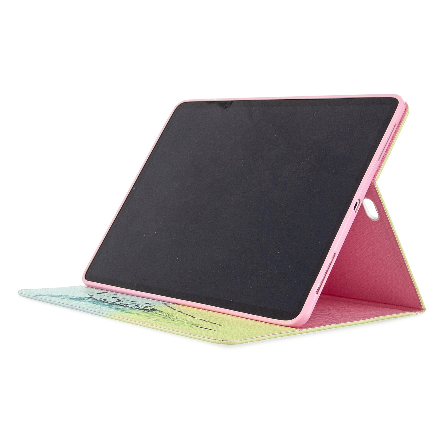 Printing Surface Leather Wallet Stand Case for iPad Pro 12.9-inch (2020)
