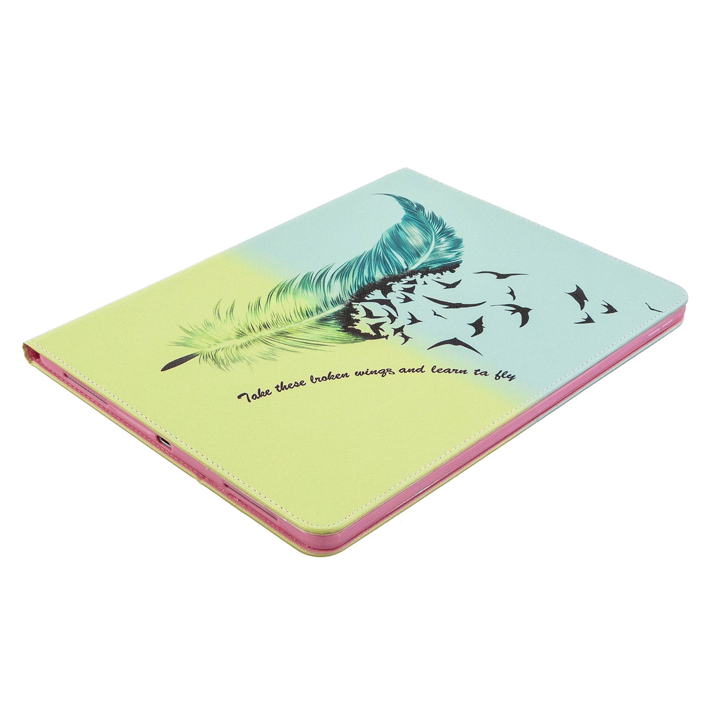 Printing Surface Leather Wallet Stand Case for iPad Pro 12.9-inch (2020)