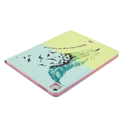 Printing Surface Leather Wallet Stand Case for iPad Pro 12.9-inch (2020)