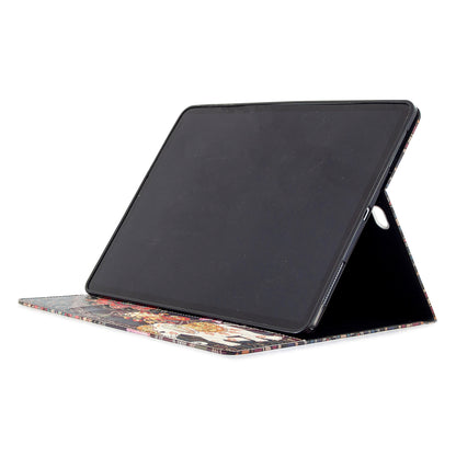 Printing Surface Leather Wallet Stand Case for iPad Pro 12.9-inch (2020)