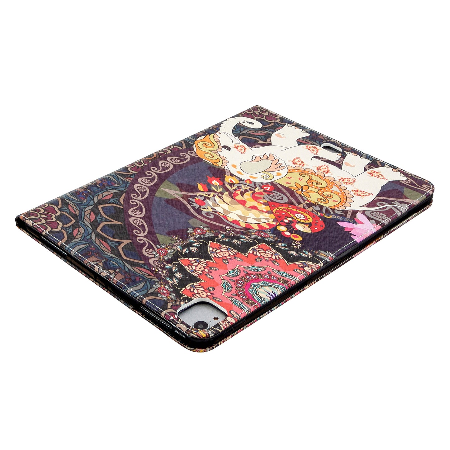 Printing Surface Leather Wallet Stand Case for iPad Pro 12.9-inch (2020)