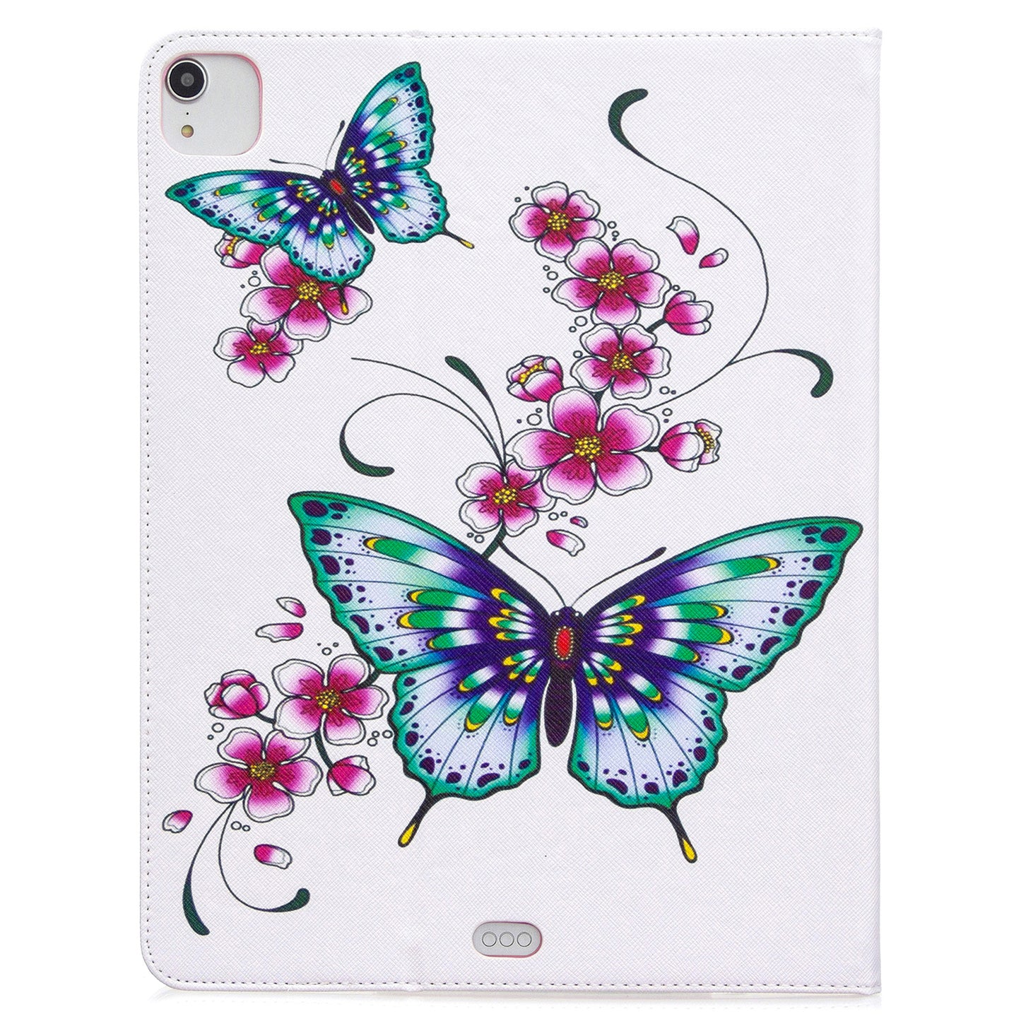 Printing Surface Leather Wallet Stand Case for iPad Pro 12.9-inch (2020)