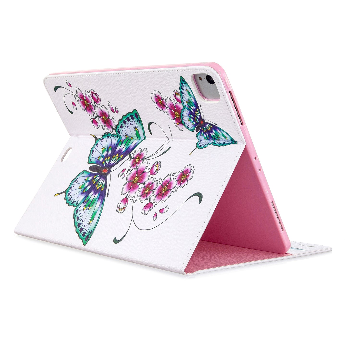 Printing Surface Leather Wallet Stand Case for iPad Pro 12.9-inch (2020)