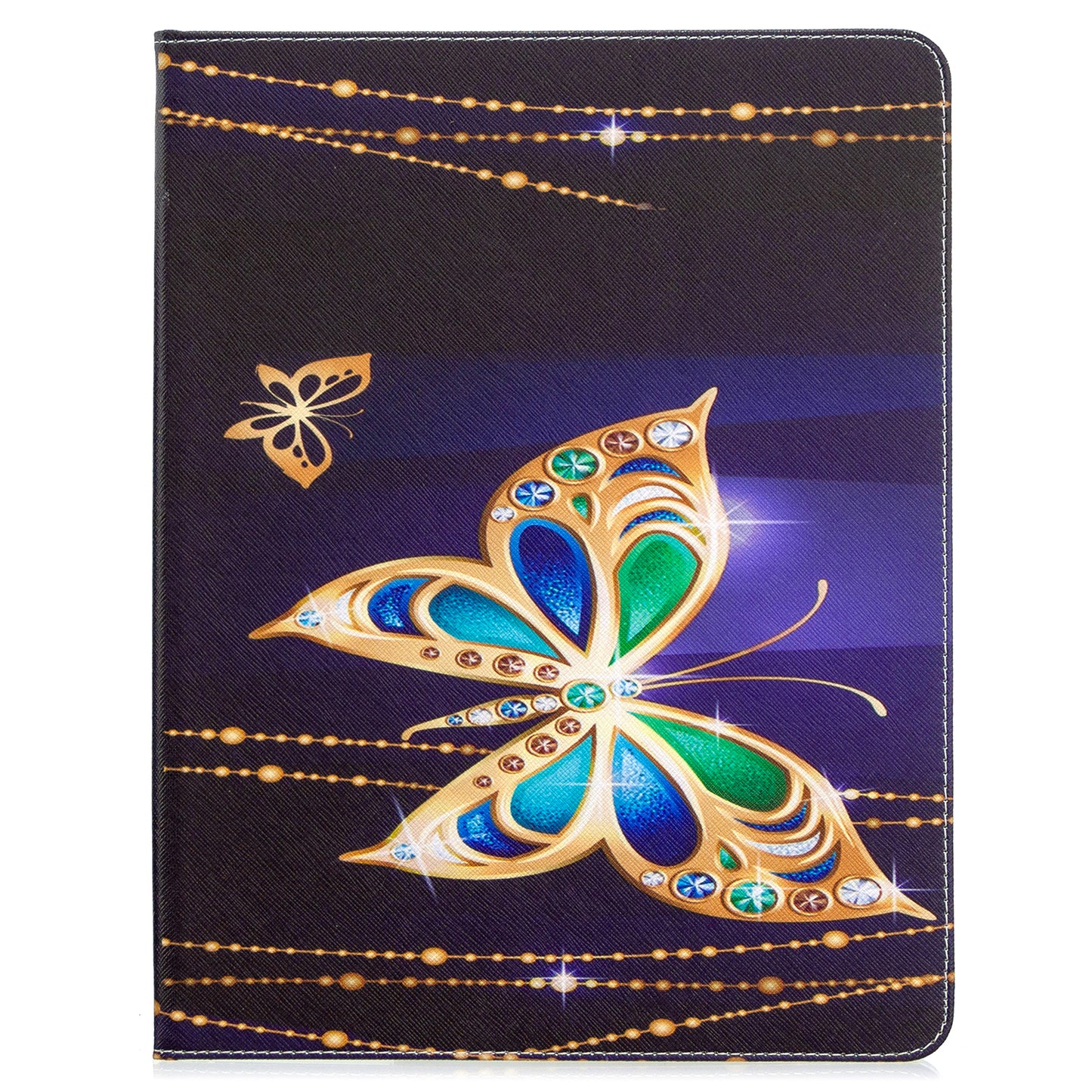 Printing Surface Leather Wallet Stand Case for iPad Pro 12.9-inch (2020)