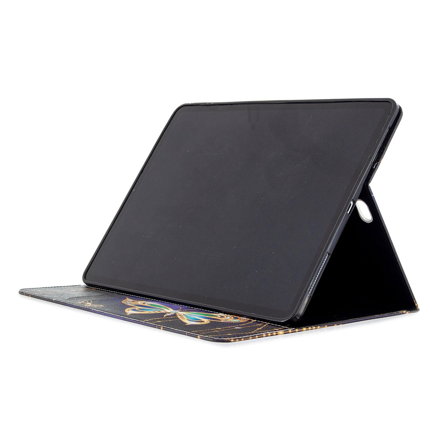 Printing Surface Leather Wallet Stand Case for iPad Pro 12.9-inch (2020)