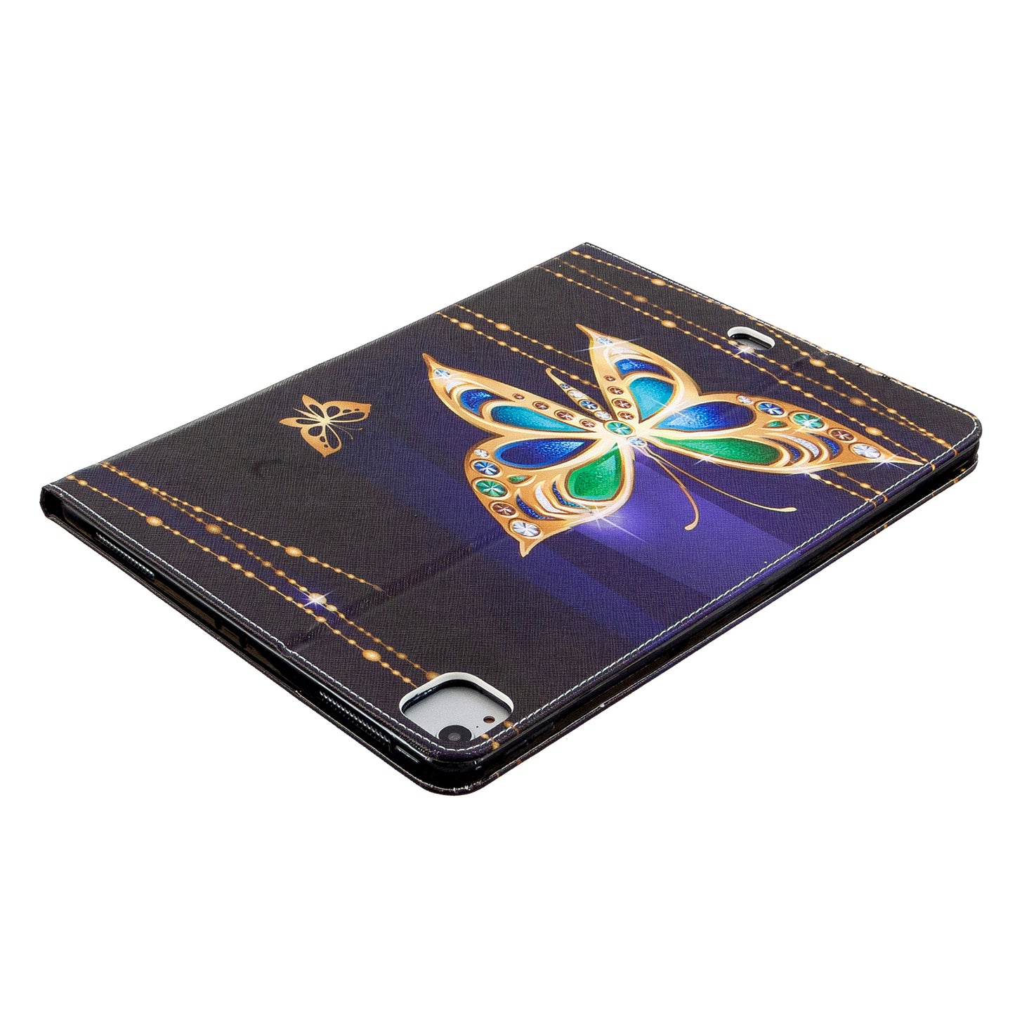 Printing Surface Leather Wallet Stand Case for iPad Pro 12.9-inch (2020)