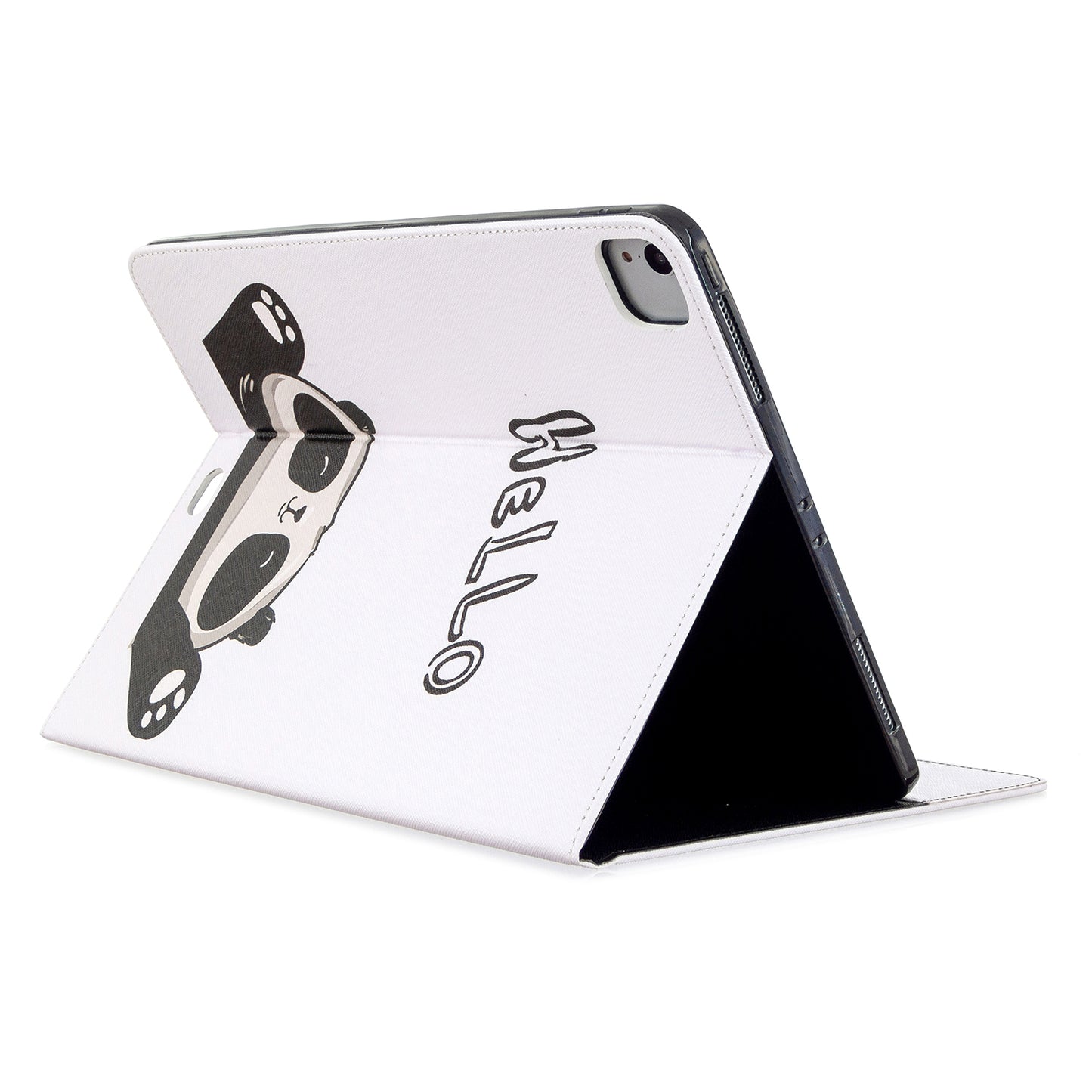 Printing Surface Leather Wallet Stand Case for iPad Pro 12.9-inch (2020)