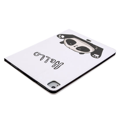 Printing Surface Leather Wallet Stand Case for iPad Pro 12.9-inch (2020)
