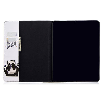 Printing Surface Leather Wallet Stand Case for iPad Pro 12.9-inch (2020)