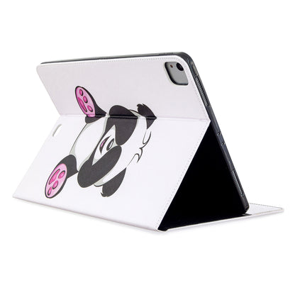 Printing Surface Leather Wallet Stand Case for iPad Pro 12.9-inch (2020)